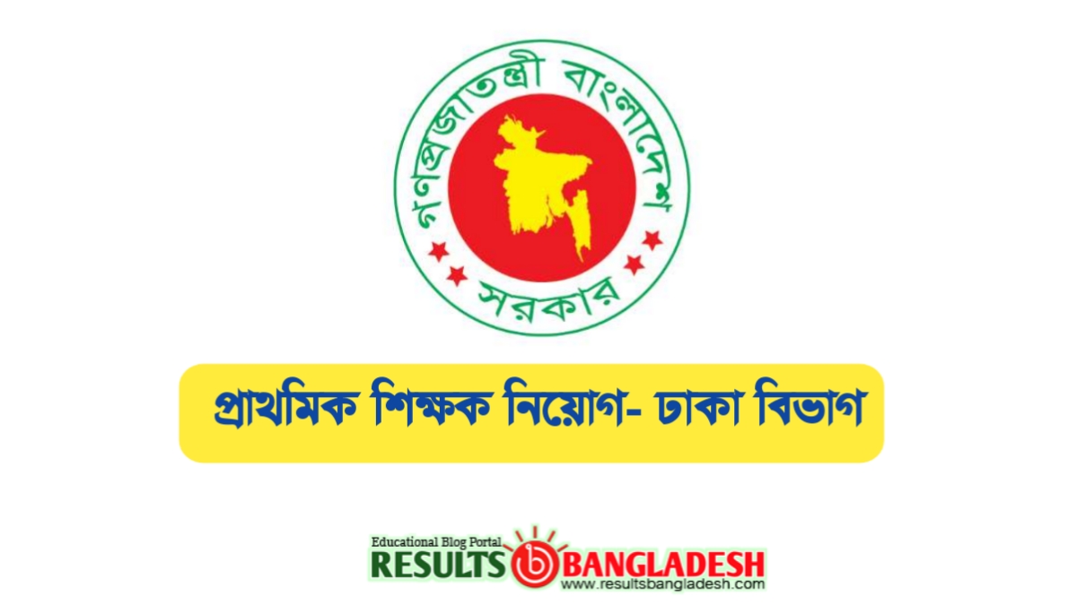 Dhaka Division Primary Job Circular 2023 – dpe.gov.bd
