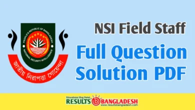 NSI Field Staff Question Solution