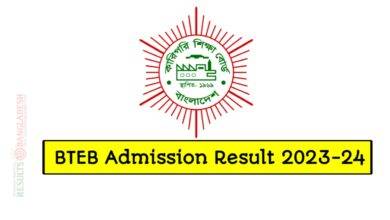 BTEB Admission Result 2023
