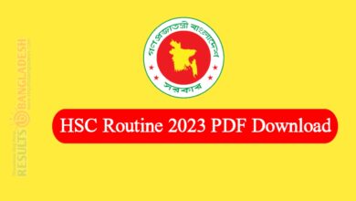 HSC Routine 2023 pdf Download