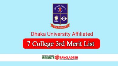 7 college 3rd Merit List